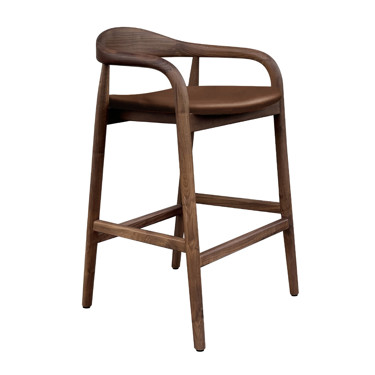 Noris Leather Bar Stool