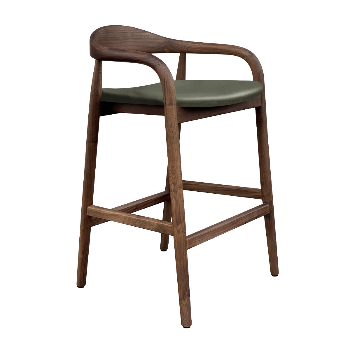 Noris Leather Bar Stool
