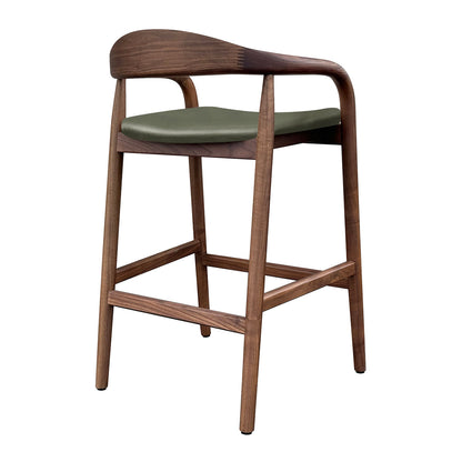 Noris Leather Bar Stool