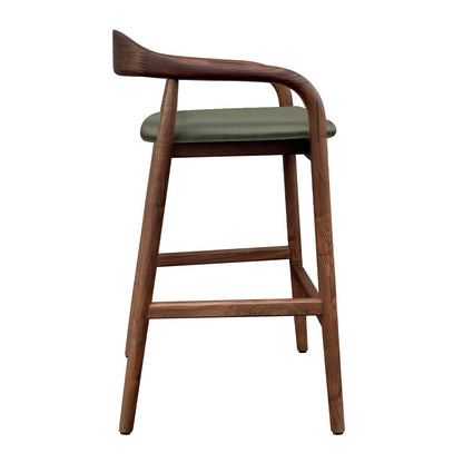 Noris Leather Bar Stool