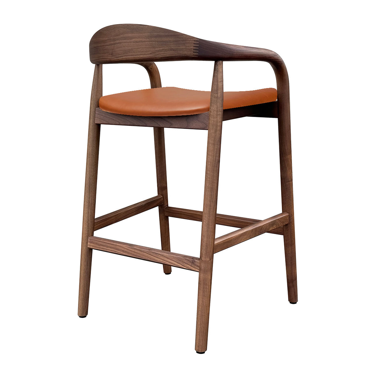 Noris Leather Bar Stool
