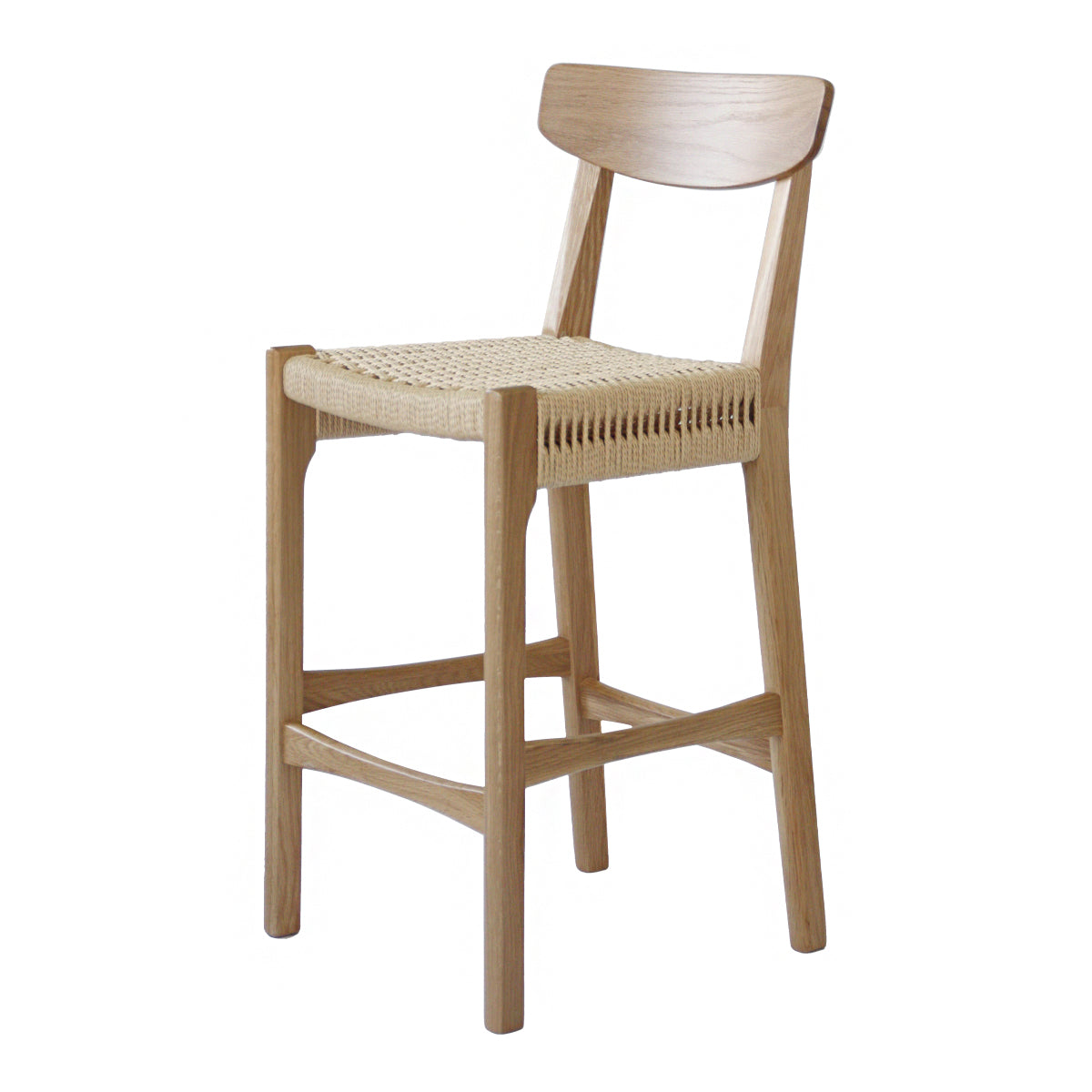 Fitzroy Rattan Bar Stool With Backrest
