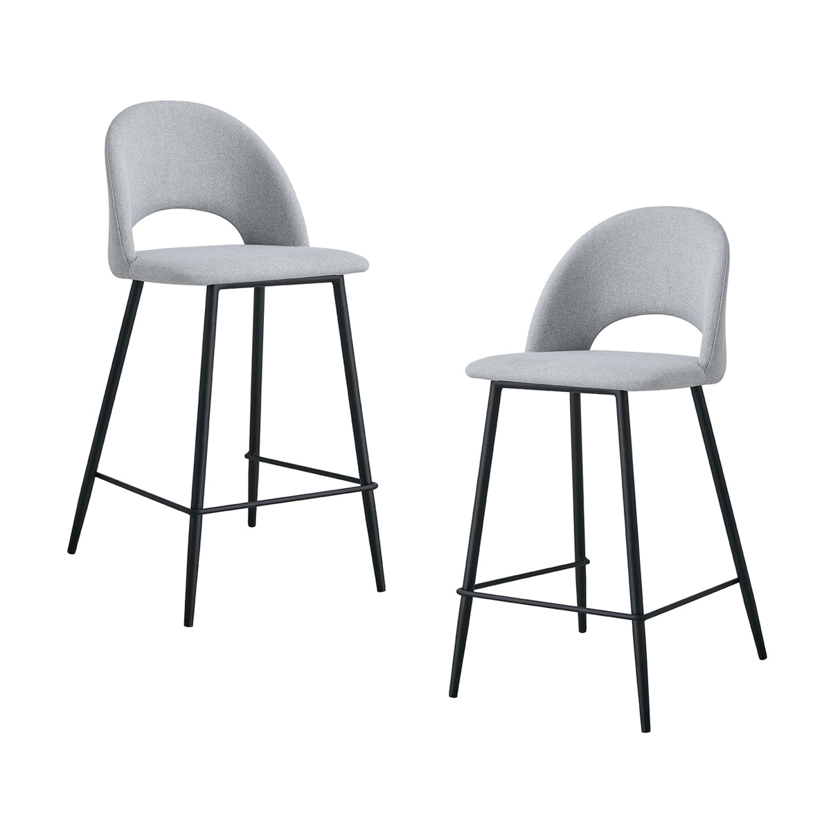 Asta Fabric Bar Stool (Set of 2)