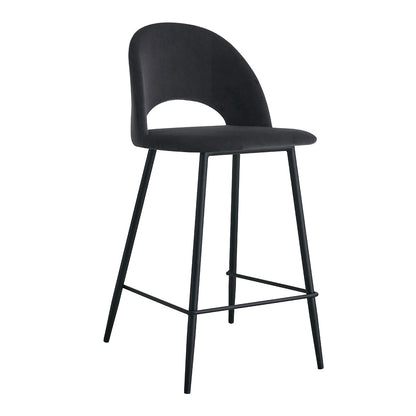 Asta Velvet Bar Stool (Set of 2)