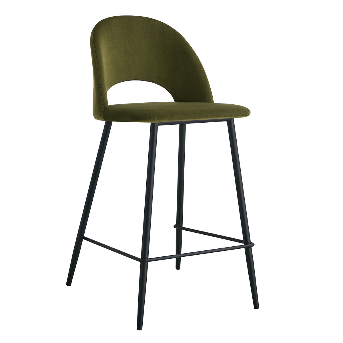 Asta Velvet Bar Stool (Set of 2)