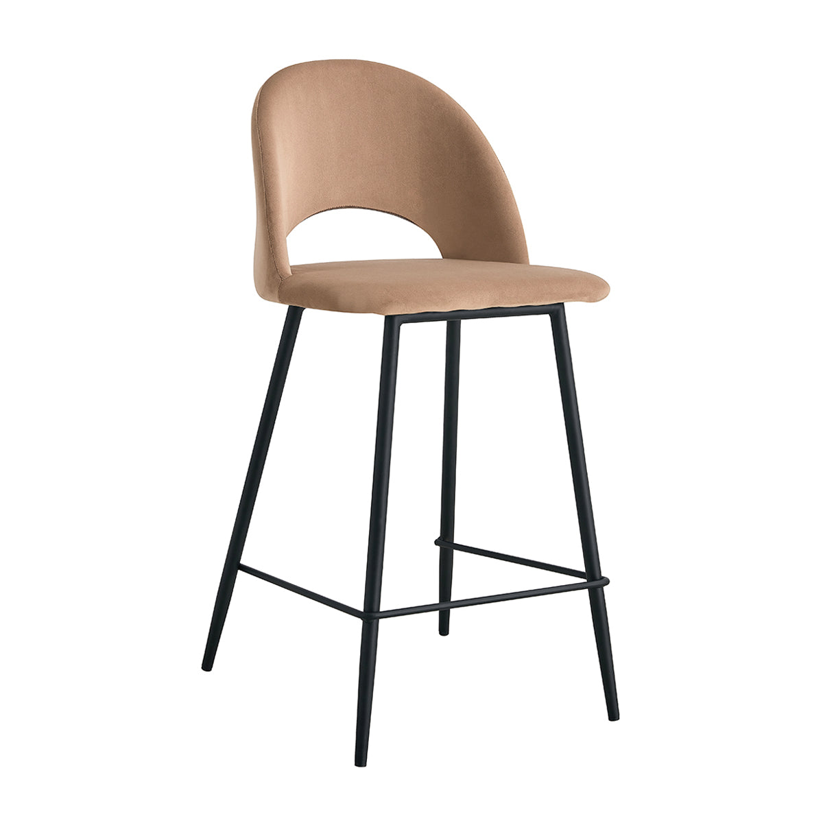 Asta Velvet Bar Stool (Set of 2)