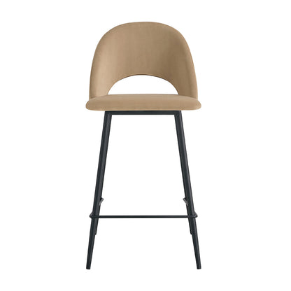 Asta Velvet Bar Stool (Set of 2)