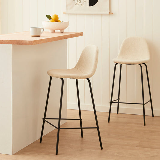 Luca Fabric Bar Stool (Set of 2)