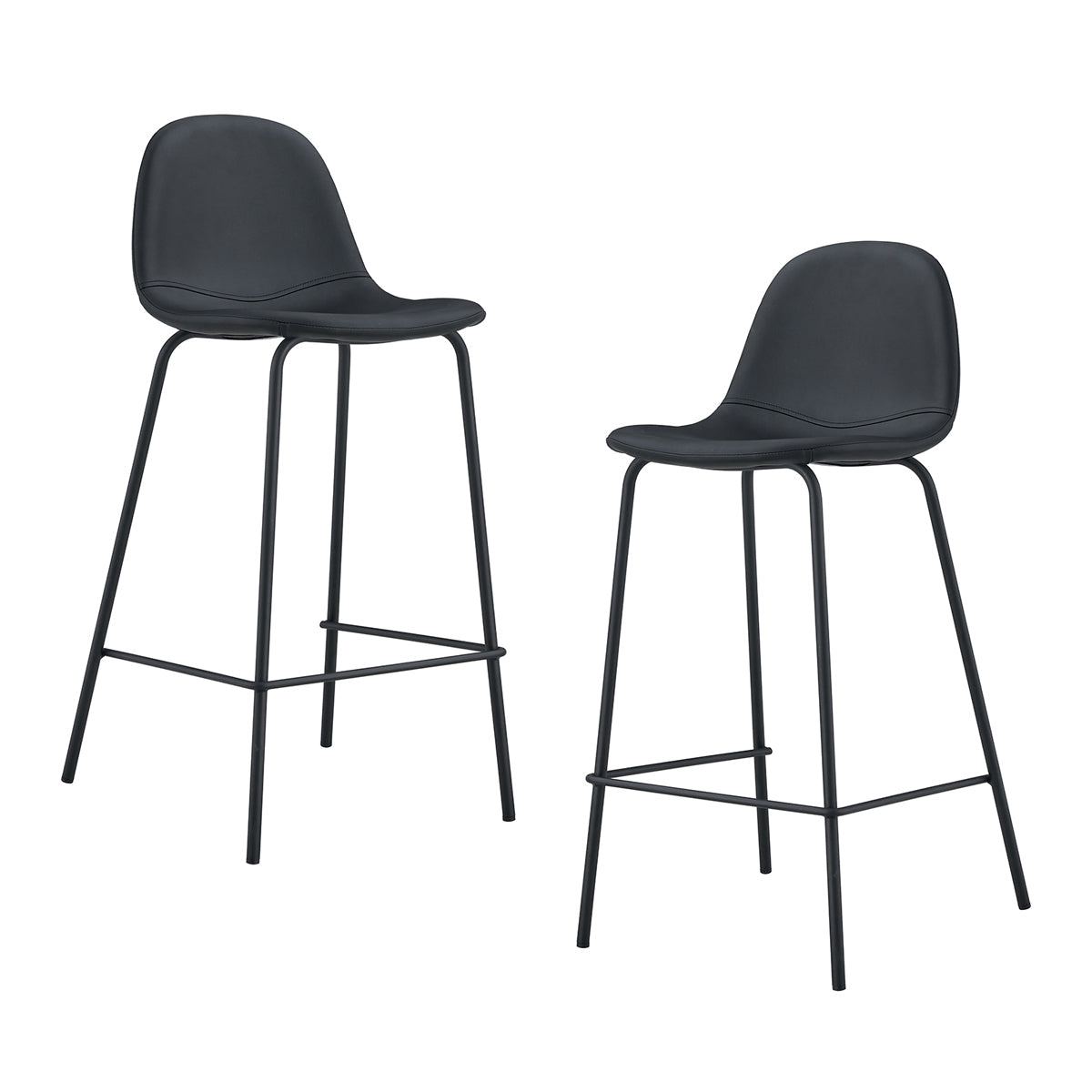 Luca Leatherette Bar Stool (Set of 2)