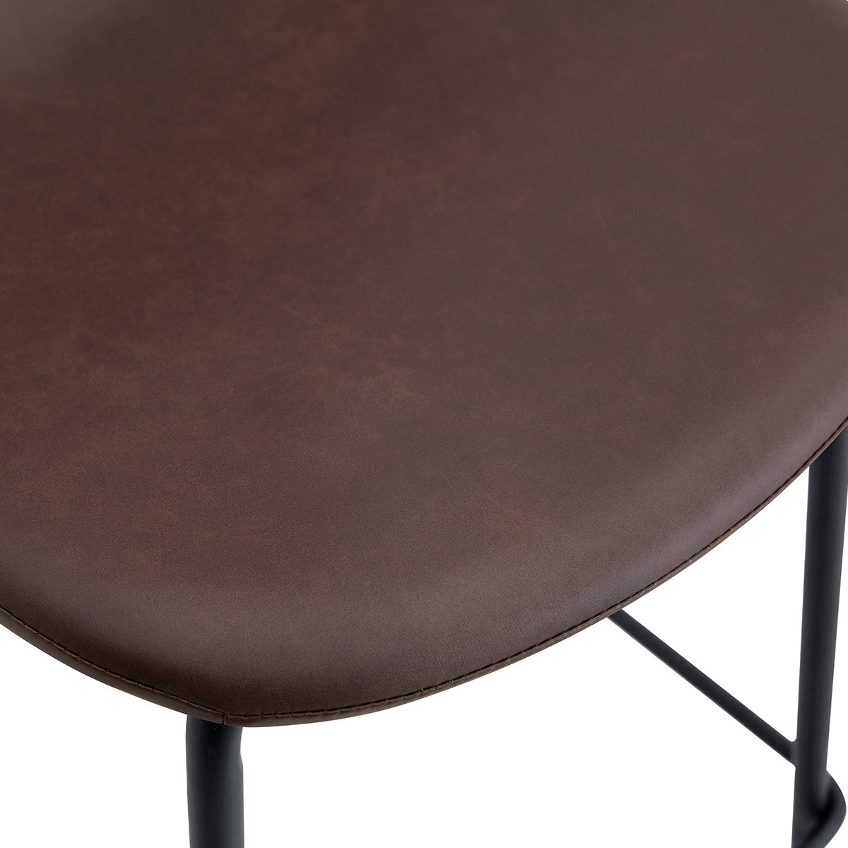 Luca Leatherette Bar Stool (Set of 2)