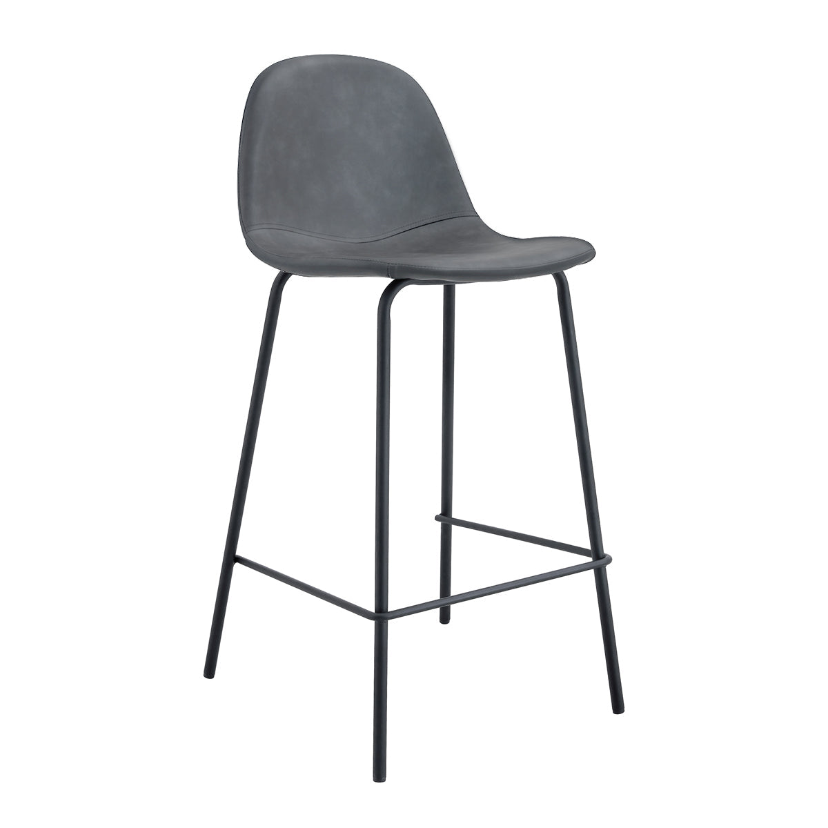 Luca Leatherette Bar Stool (Set of 2)