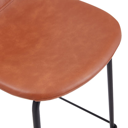 Luca Leatherette Bar Stool (Set of 2)