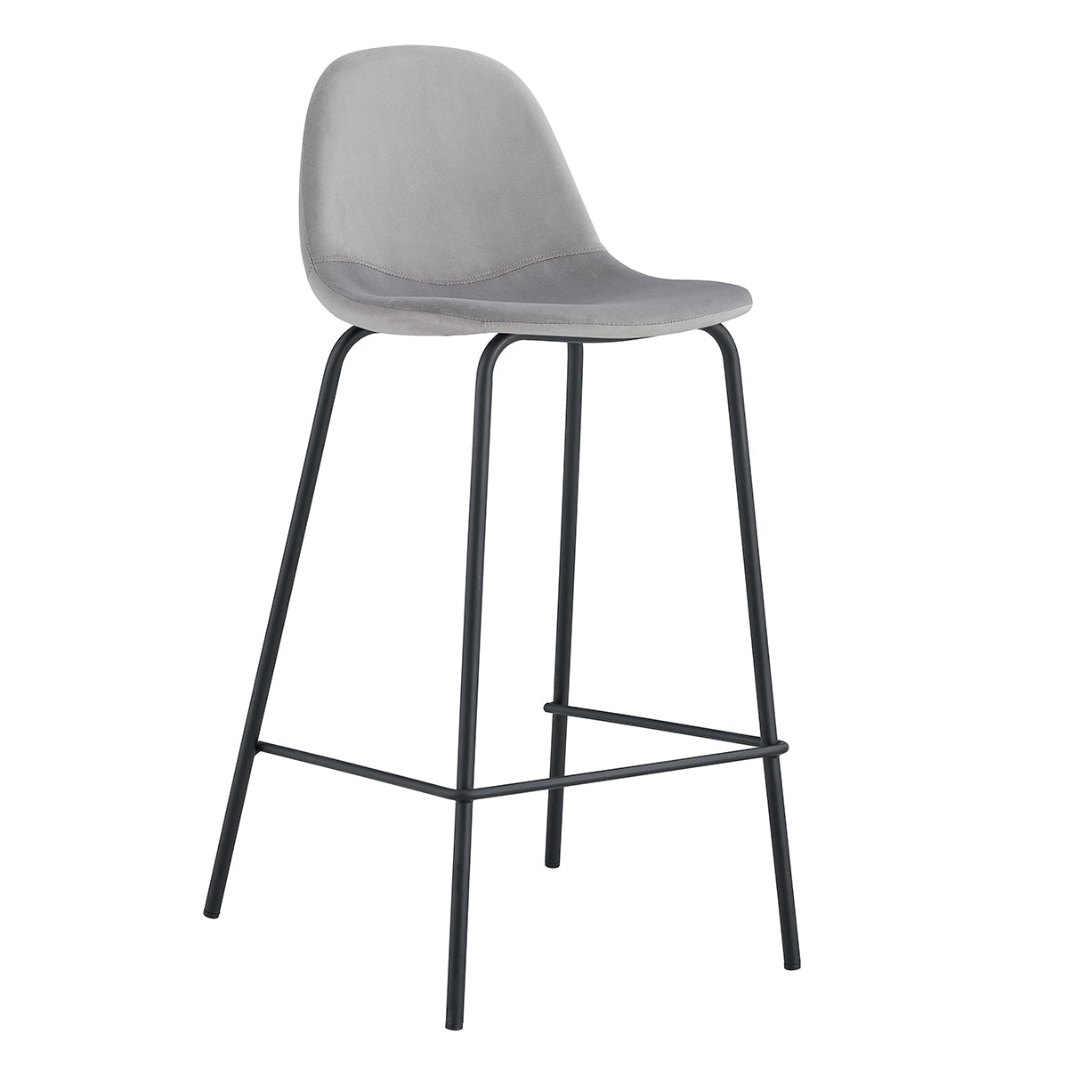 Luca Velvet Bar Stool (Set of 2)