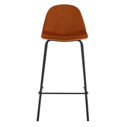 Luca Velvet Bar Stool (Set of 2)