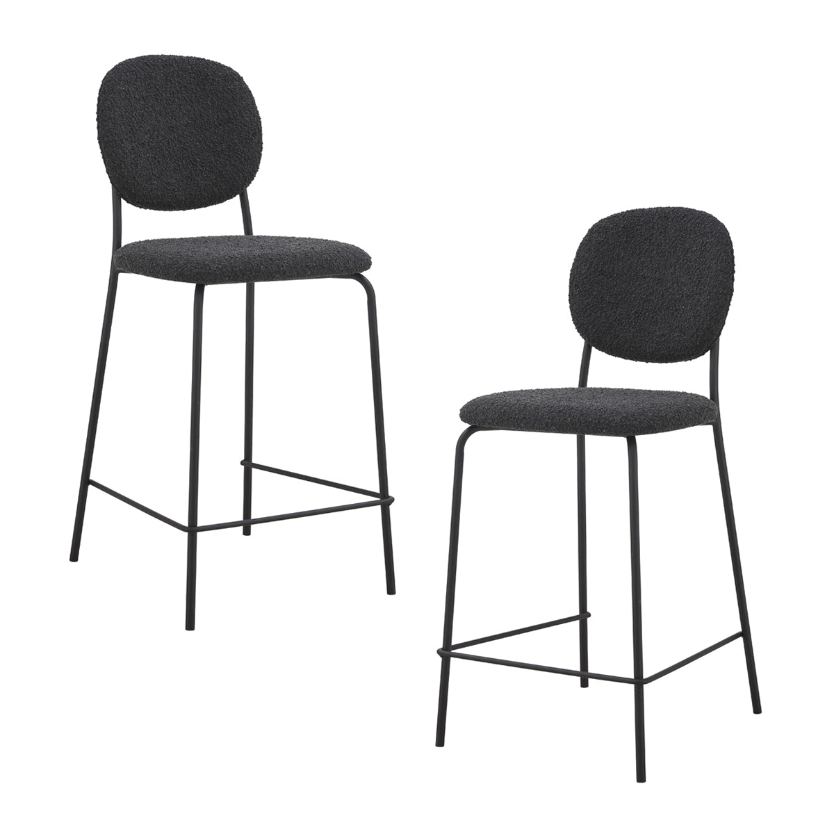 Margot Boucle Bar Stool (Set of 2)