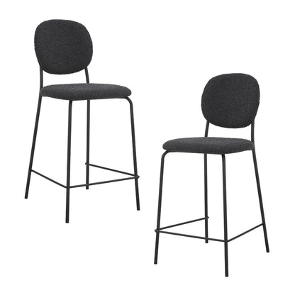 Margot Boucle Bar Stool (Set of 2)