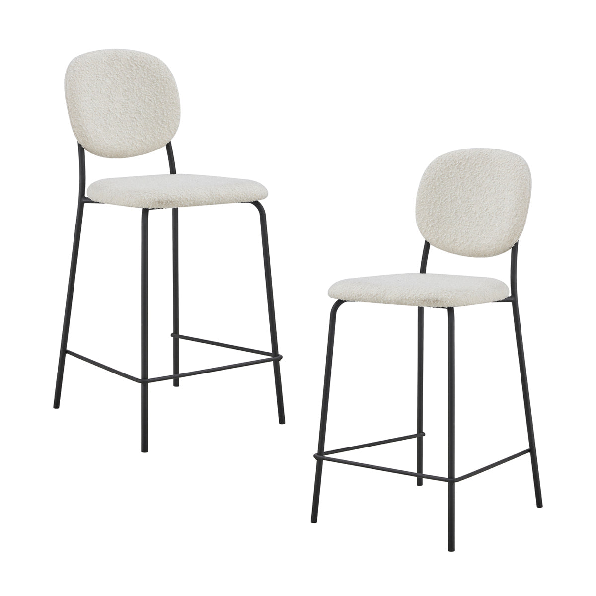 Margot Boucle Bar Stool (Set of 2)