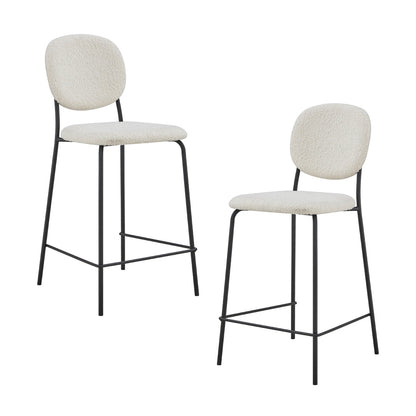 Margot Boucle Bar Stool (Set of 2)