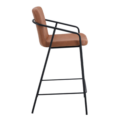 Tate Leatherette Bar Stool (Set of 2)