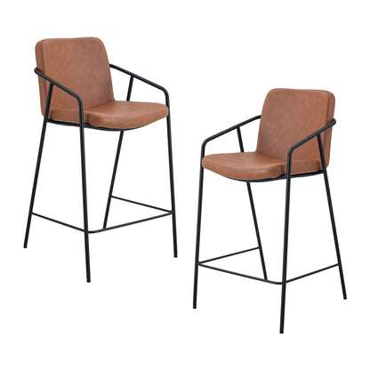 Tate Leatherette Bar Stool (Set of 2)