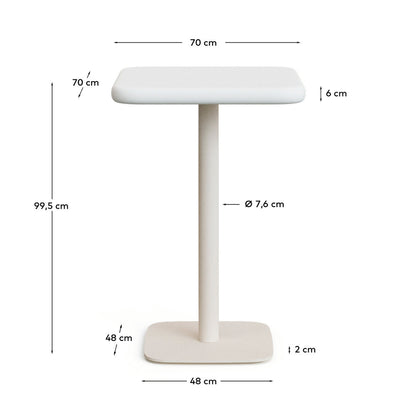 Dina Outdoor Square High Bar Table