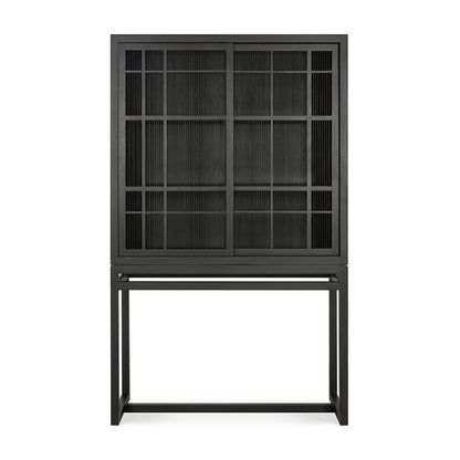 Burung 2 Door Cupboard (Oak Black)