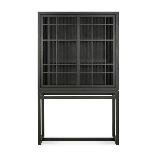 Burung 2 Door Cupboard (Oak Black)