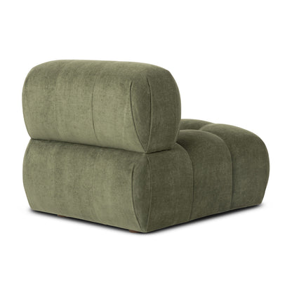 Bowie Textured Velvet Armless Modular Piece