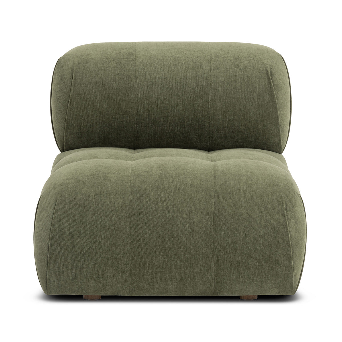 Bowie Textured Velvet Armless Modular Piece