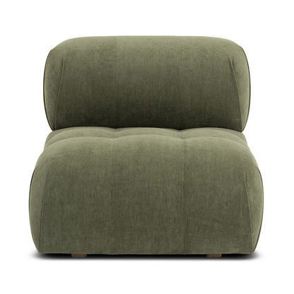 Bowie Textured Velvet Armless Modular Piece