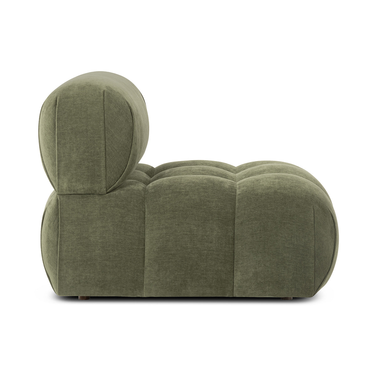 Bowie Textured Velvet Armless Modular Piece