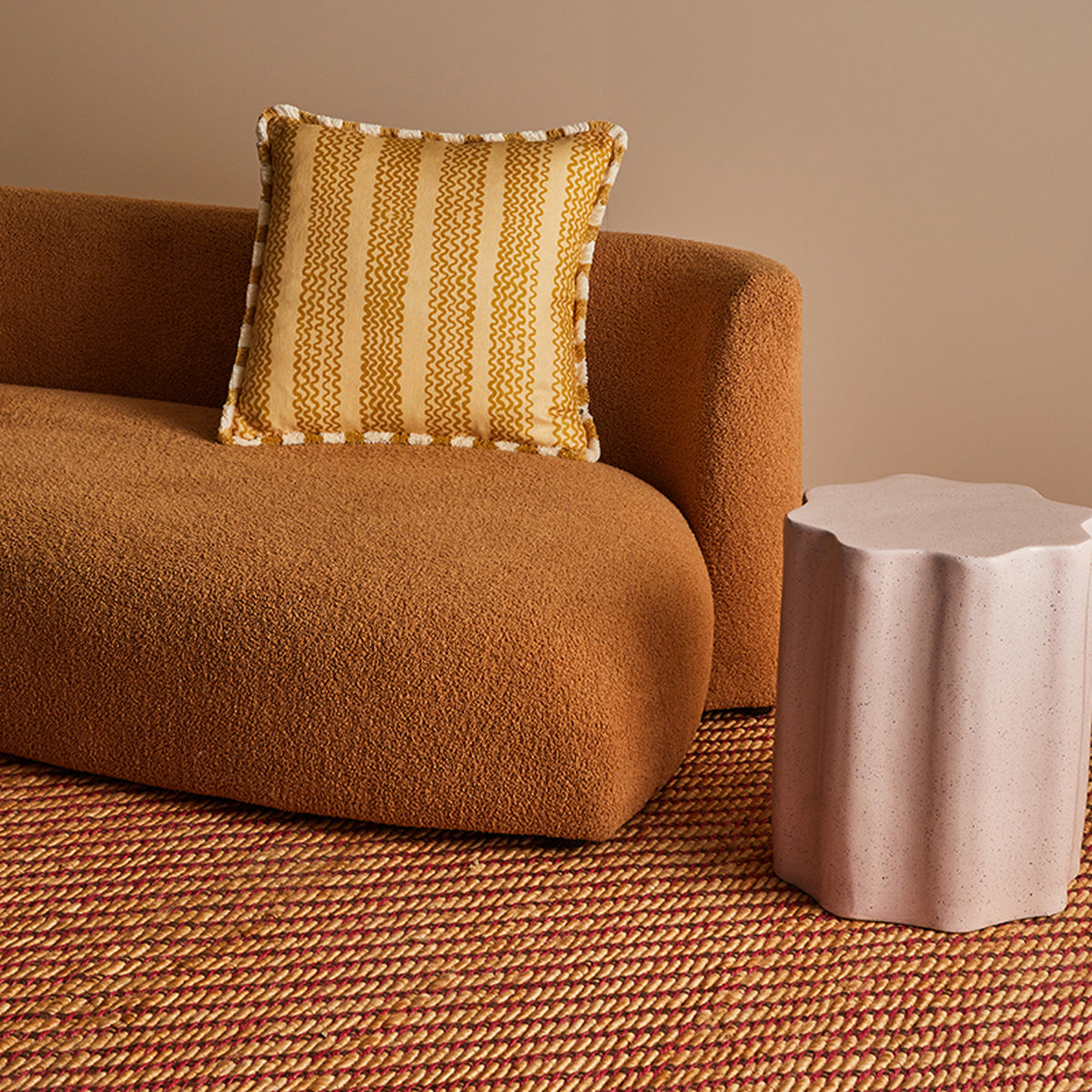 Mini Caramel Wave Cushion