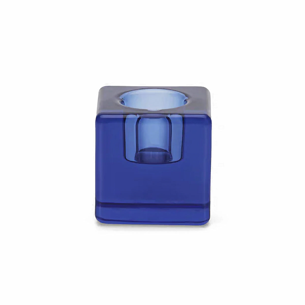 Le Cube Single Candle Holder (Indigo)