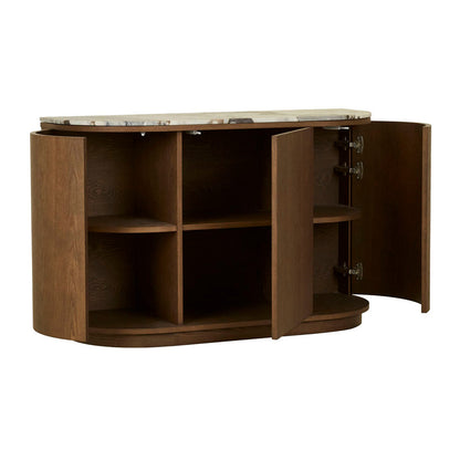 Oberon Crescent Marble Storage Unit