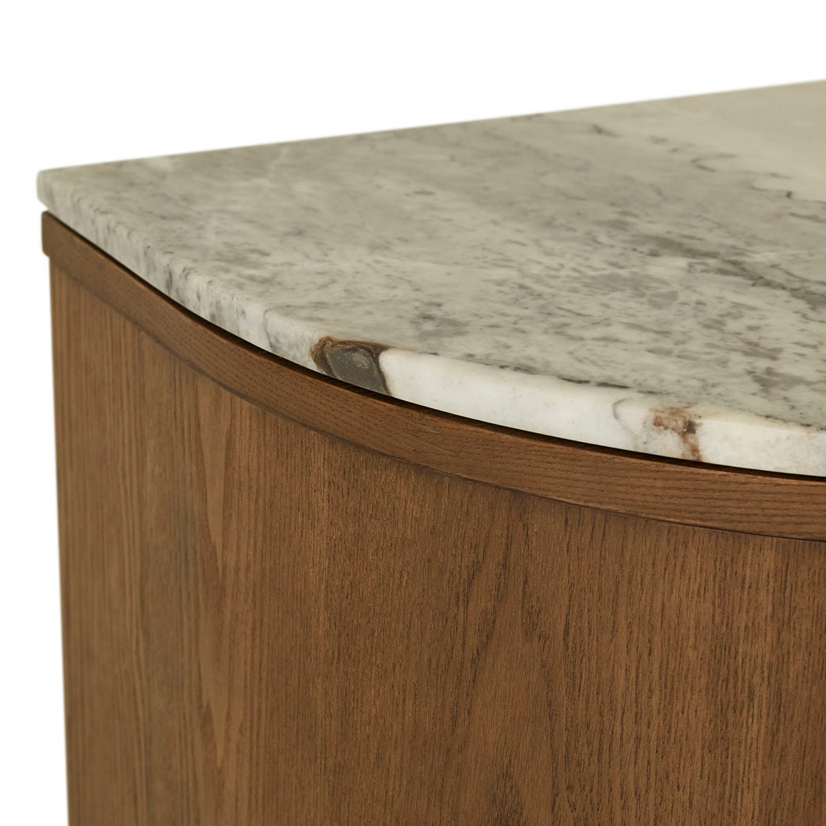 Oberon Crescent Marble Storage Unit