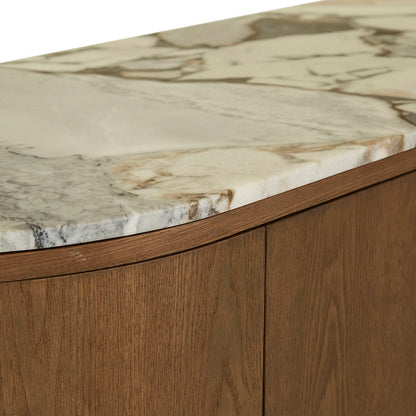 Oberon Crescent Marble Storage Unit