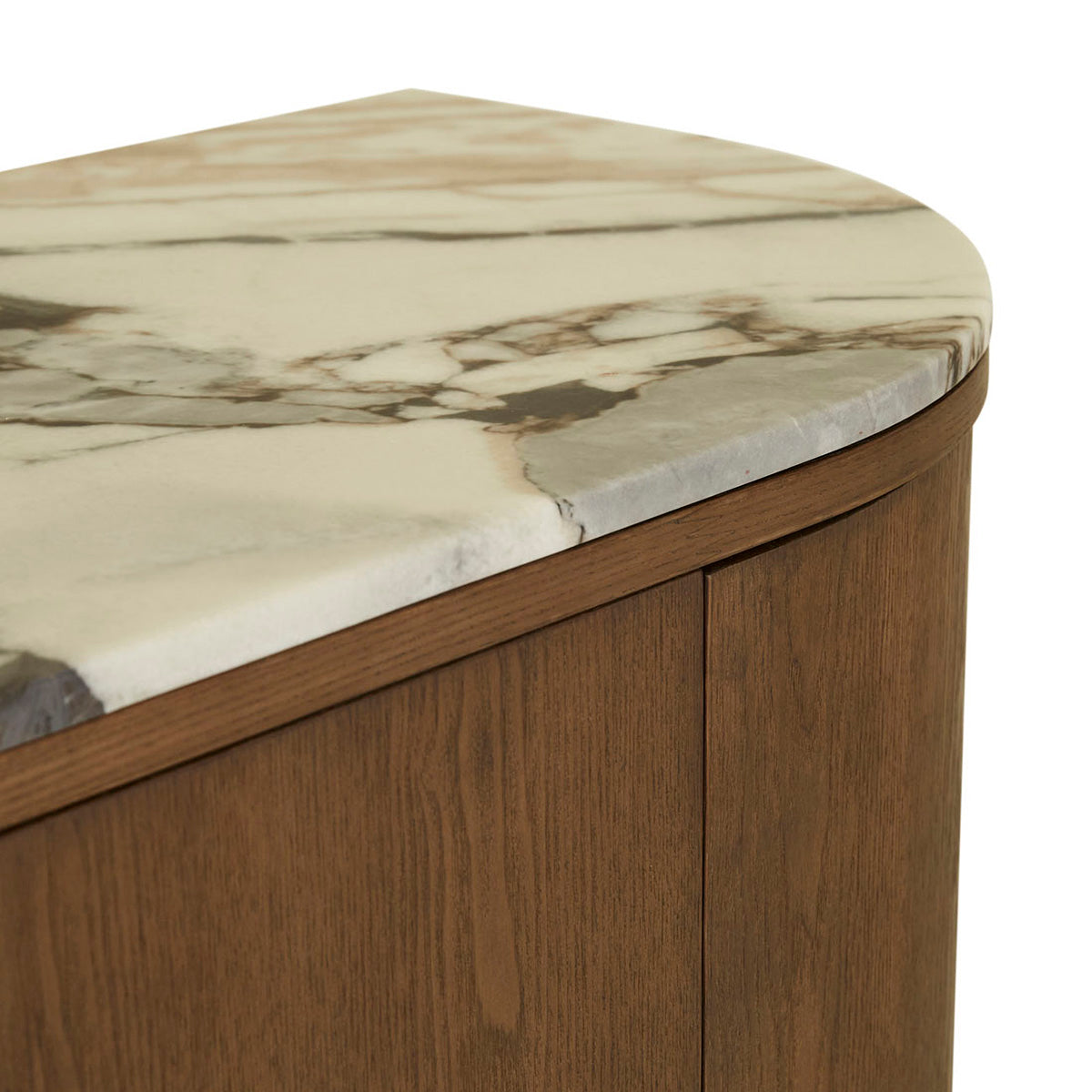 Oberon Crescent Marble Storage Unit