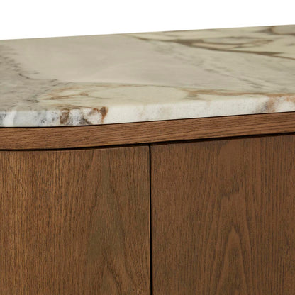 Oberon Crescent Marble Storage Unit