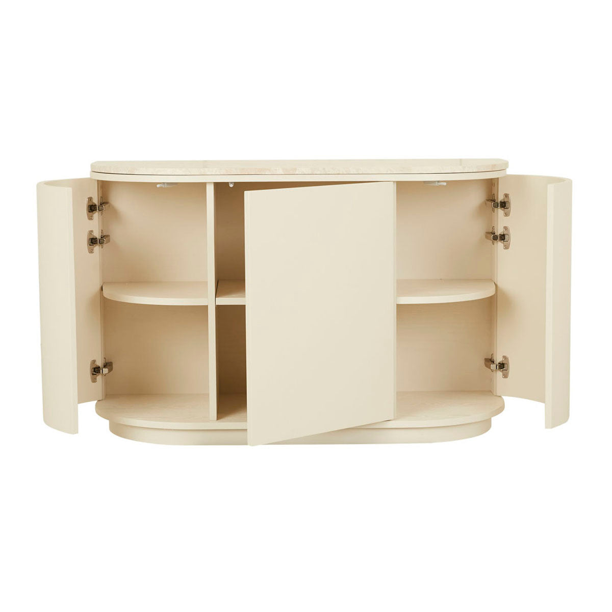 Oberon Crescent Marble Storage Unit