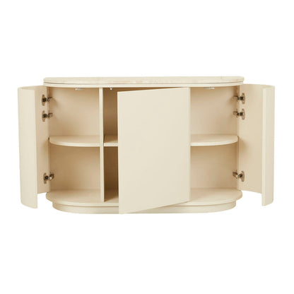 Oberon Crescent Marble Storage Unit