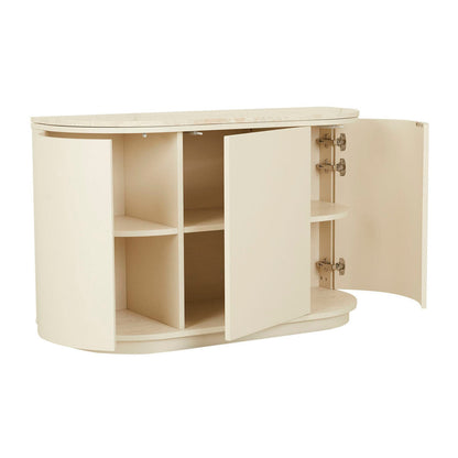 Oberon Crescent Marble Storage Unit
