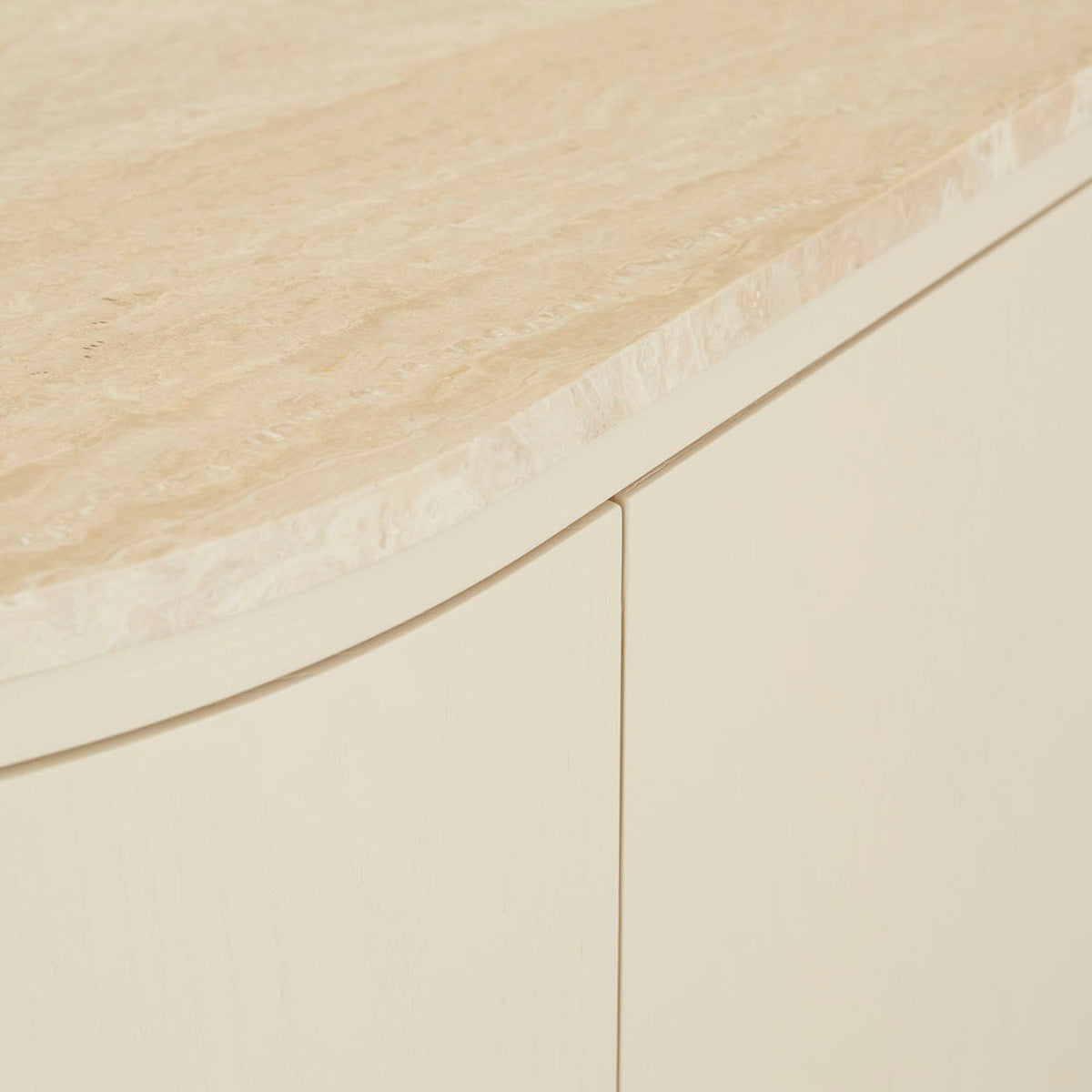 Oberon Crescent Marble Storage Unit