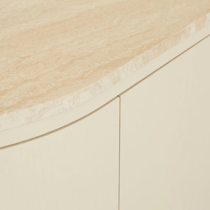 Oberon Crescent Marble Storage Unit