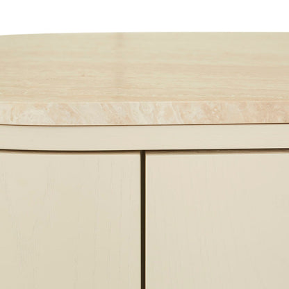 Oberon Crescent Marble Storage Unit