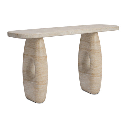 Azzurra Console (Travertine Finish)