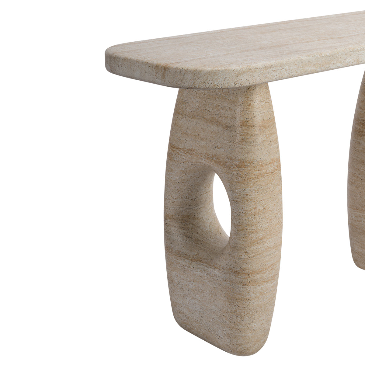 Azzurra Console (Travertine Finish)