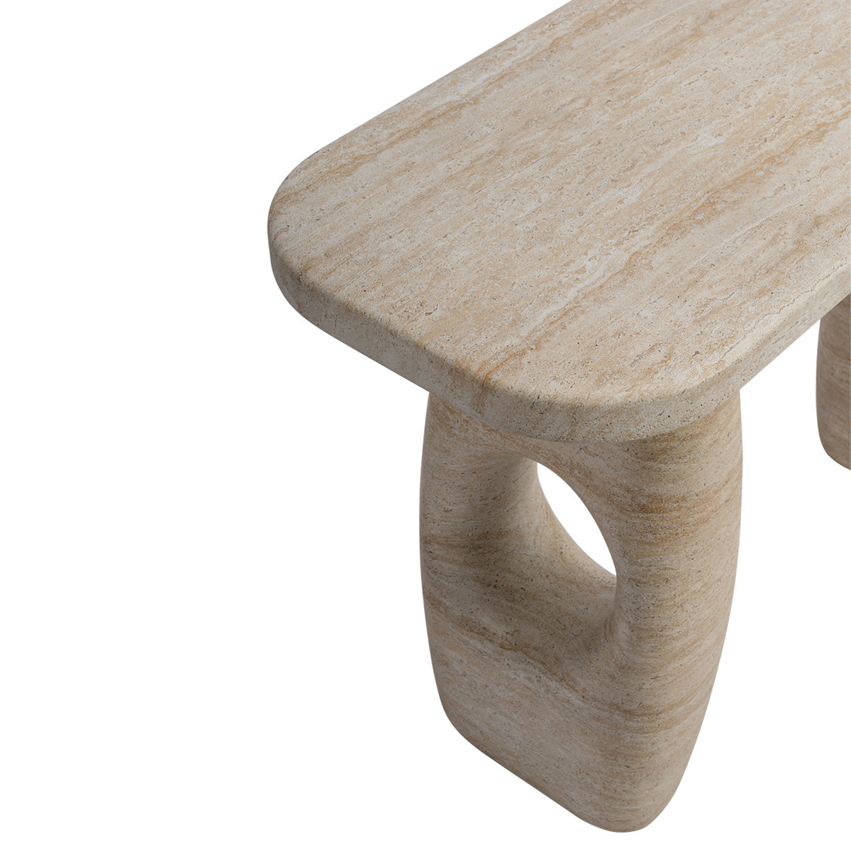 Azzurra Console (Travertine Finish)