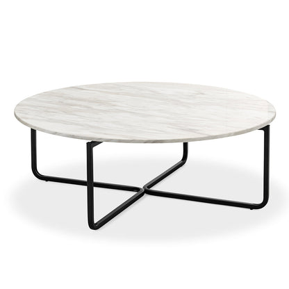 Clarina Round Marble Coffee Table