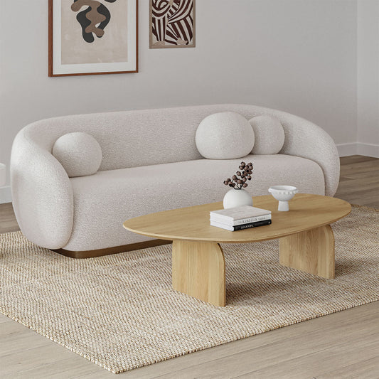 Clover Oval Oak Coffee Table