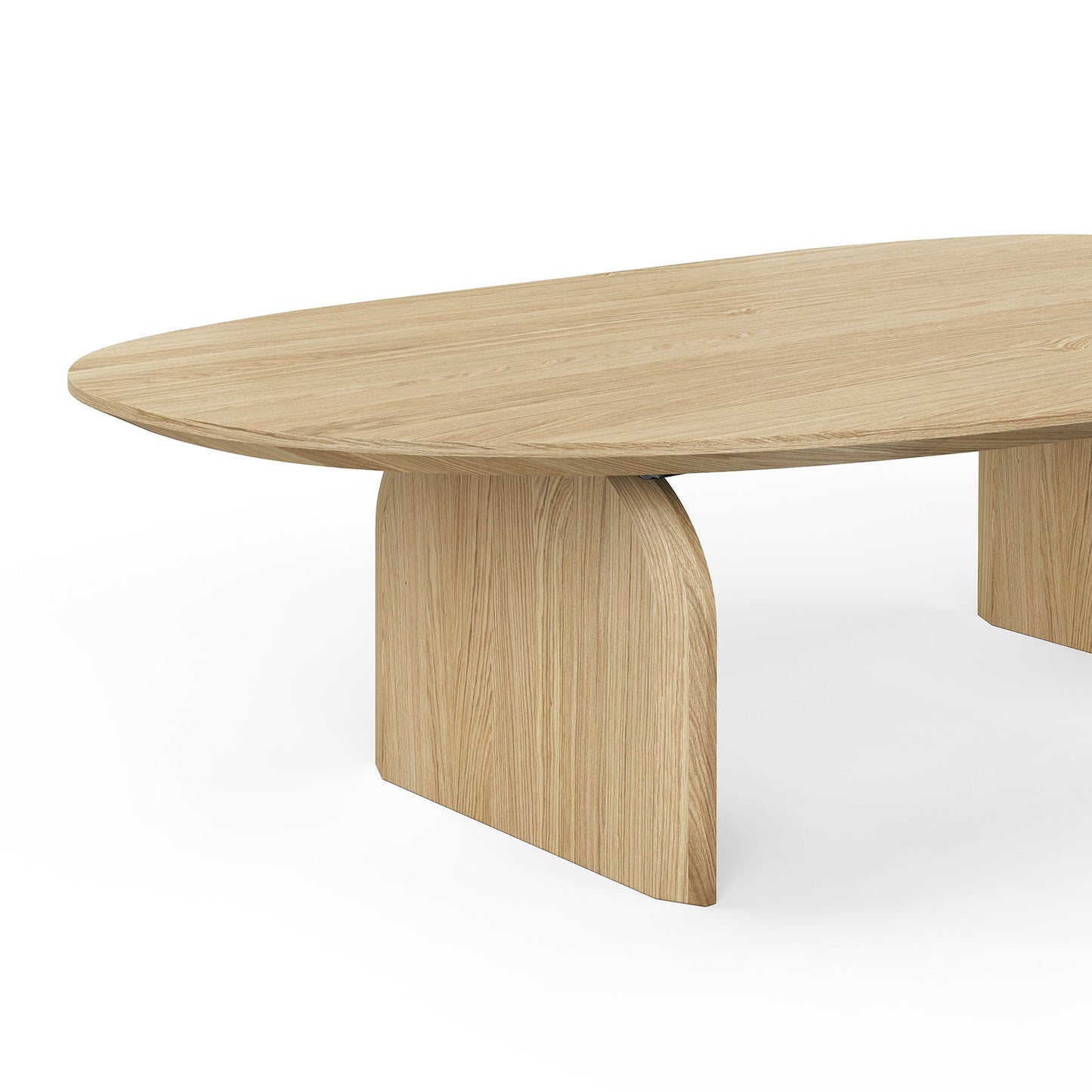 Clover Oval Oak Coffee Table